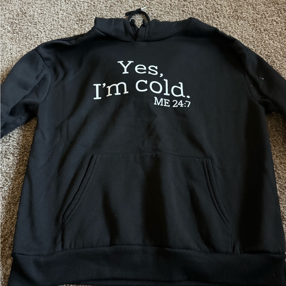 Black SHEIN sweatshirt